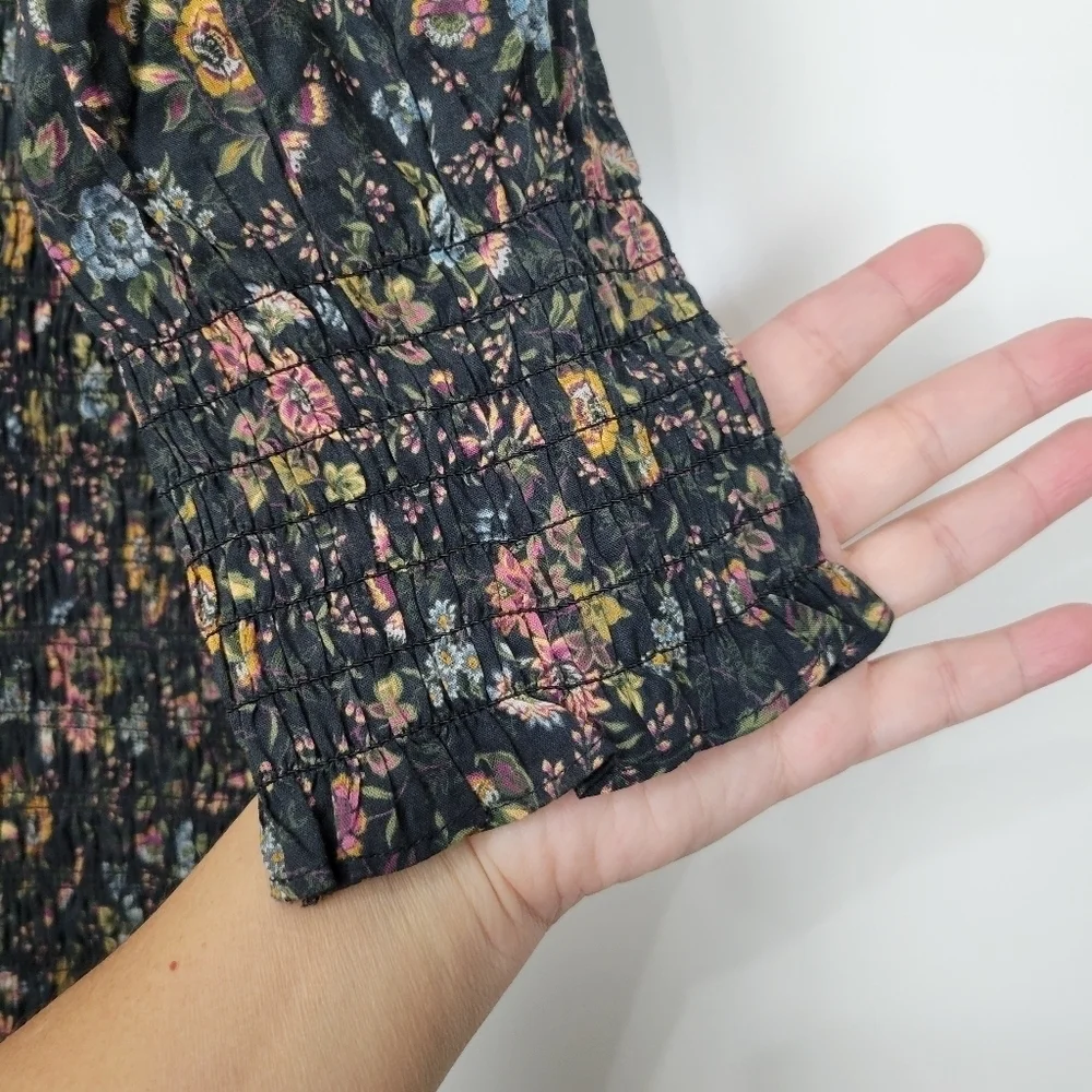 NWT Veronica Beard Farha Floral Smocked Ruffled Minidress Size 12 - Picture 8 of 15